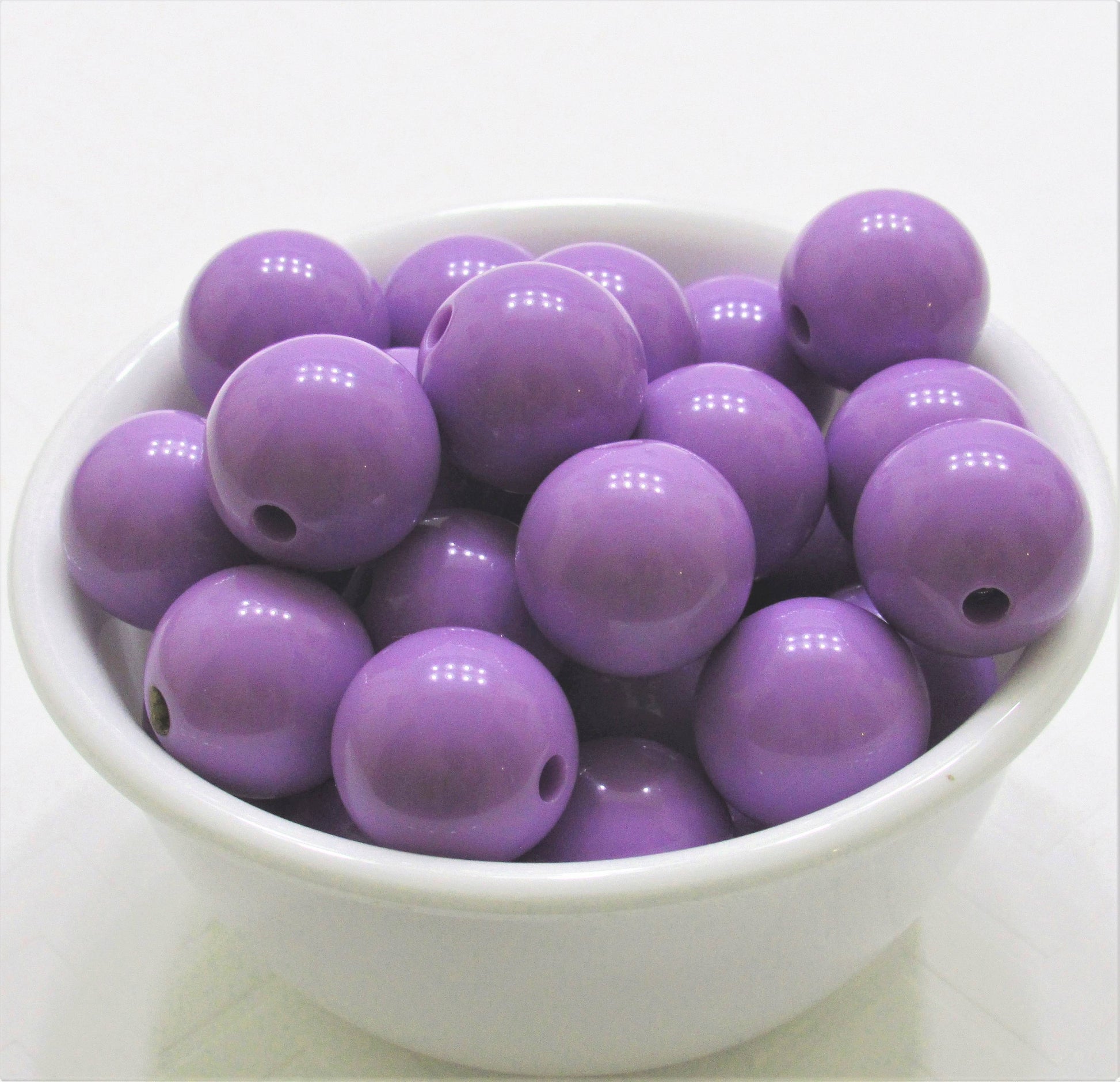 20mm Lavender Bubblegum Beads, Chunky Bubblegum Beads, Gum Ball Beads, Chunky Necklace Supply Beads, 20mm Gumball Beads, Chunk Bead Supply