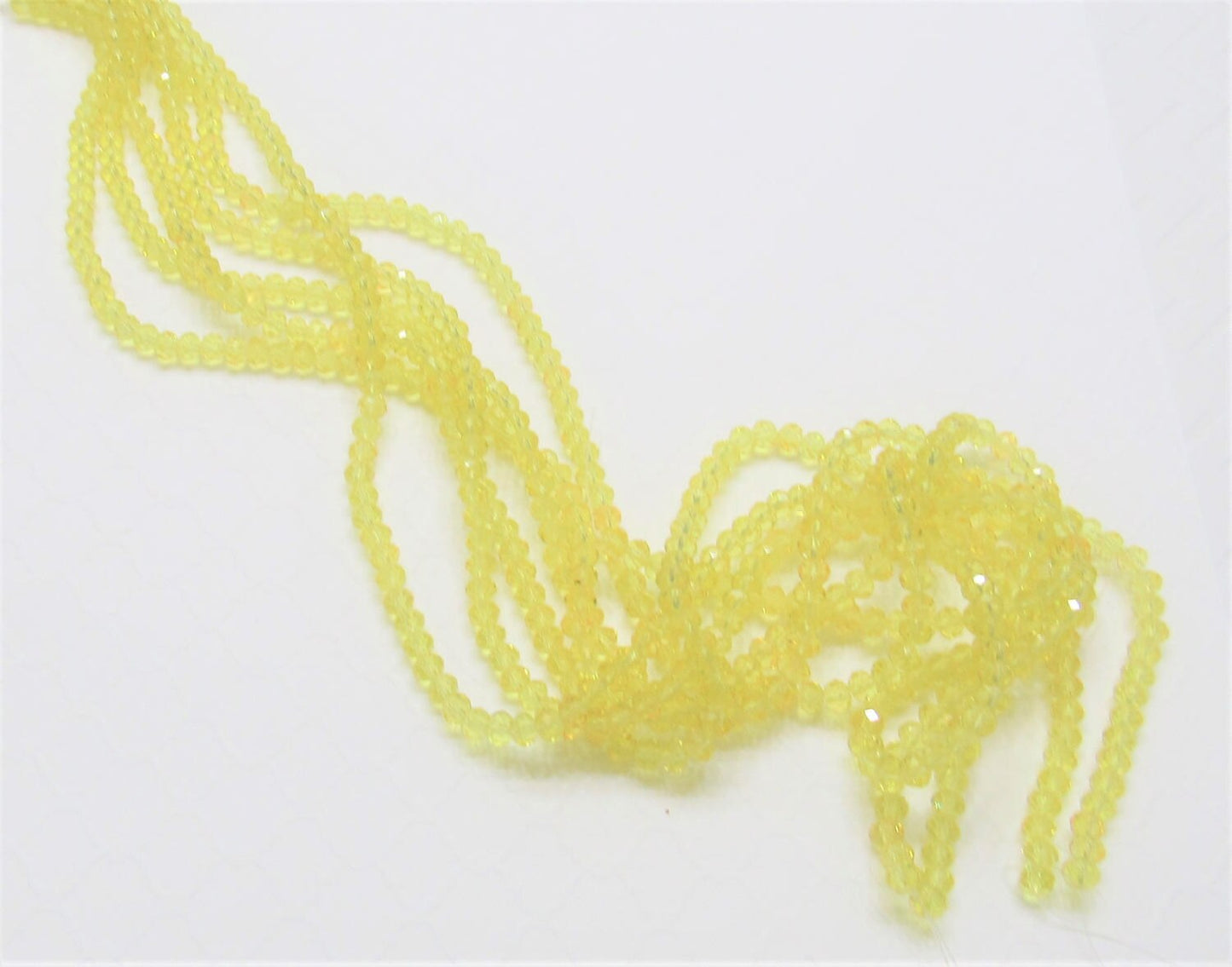 6mm Crysta Clear Yellow Abacus Glass Beads, Imitate Austrian Crystal Beads, Faceted Beads, Jewelry Supply Beads