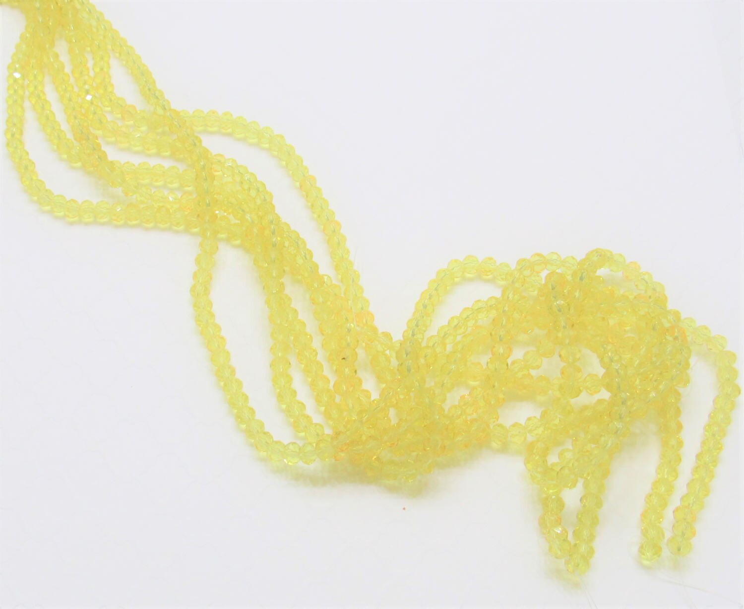 6mm Crysta Clear Yellow Abacus Glass Beads, Imitate Austrian Crystal Beads, Faceted Beads, Jewelry Supply Beads