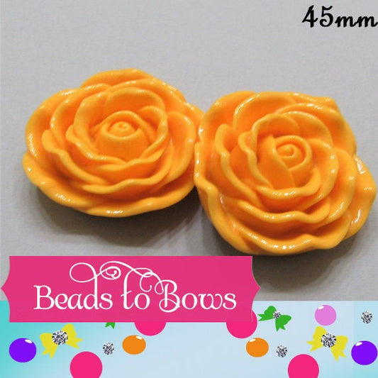 45mm Golden Chunky Rose Bead, Focal Beads, Bubblegum Rose Bead, Chunky Rose Necklace Bead, Chunky Rose Beads, Bubblegum Beads, Flower Beads