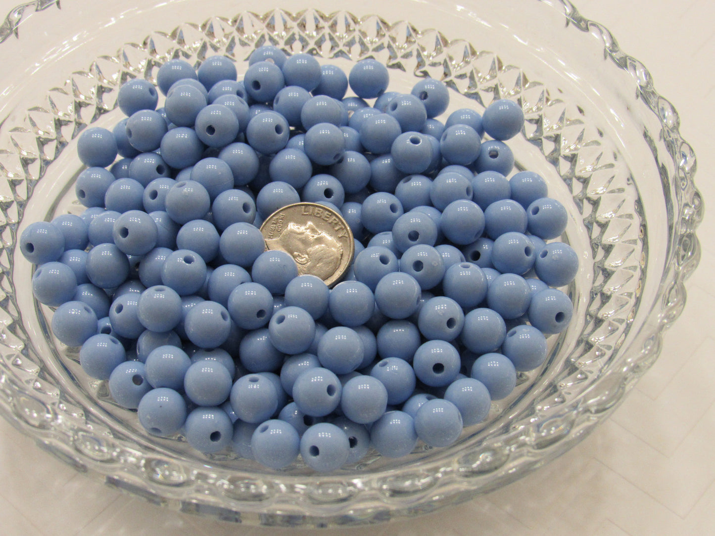 8mm Pastel Blue Bubblegum Beads, Gumball Beads, Round Acrylic Beads, Acrylic Beads, Bubblegum Beads, Bubblegum Necklace Supply Beads