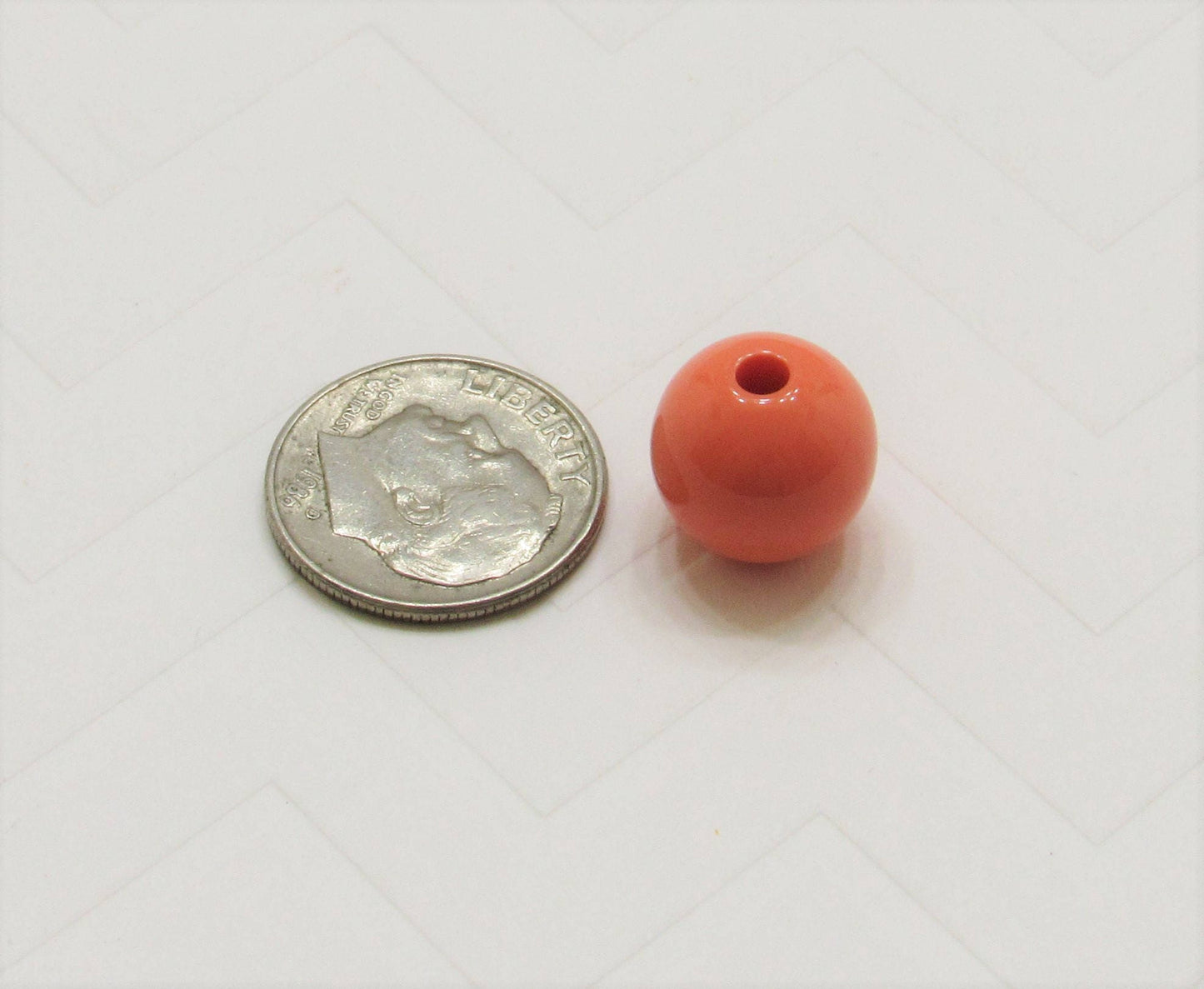50 Coral 12mm Bubblegum Beads, Round Bubblegum Beads, Chunky Acrylic Beads, Gum Ball Beads, Fairy Kei Beads, Chunky Necklace Supply Beads