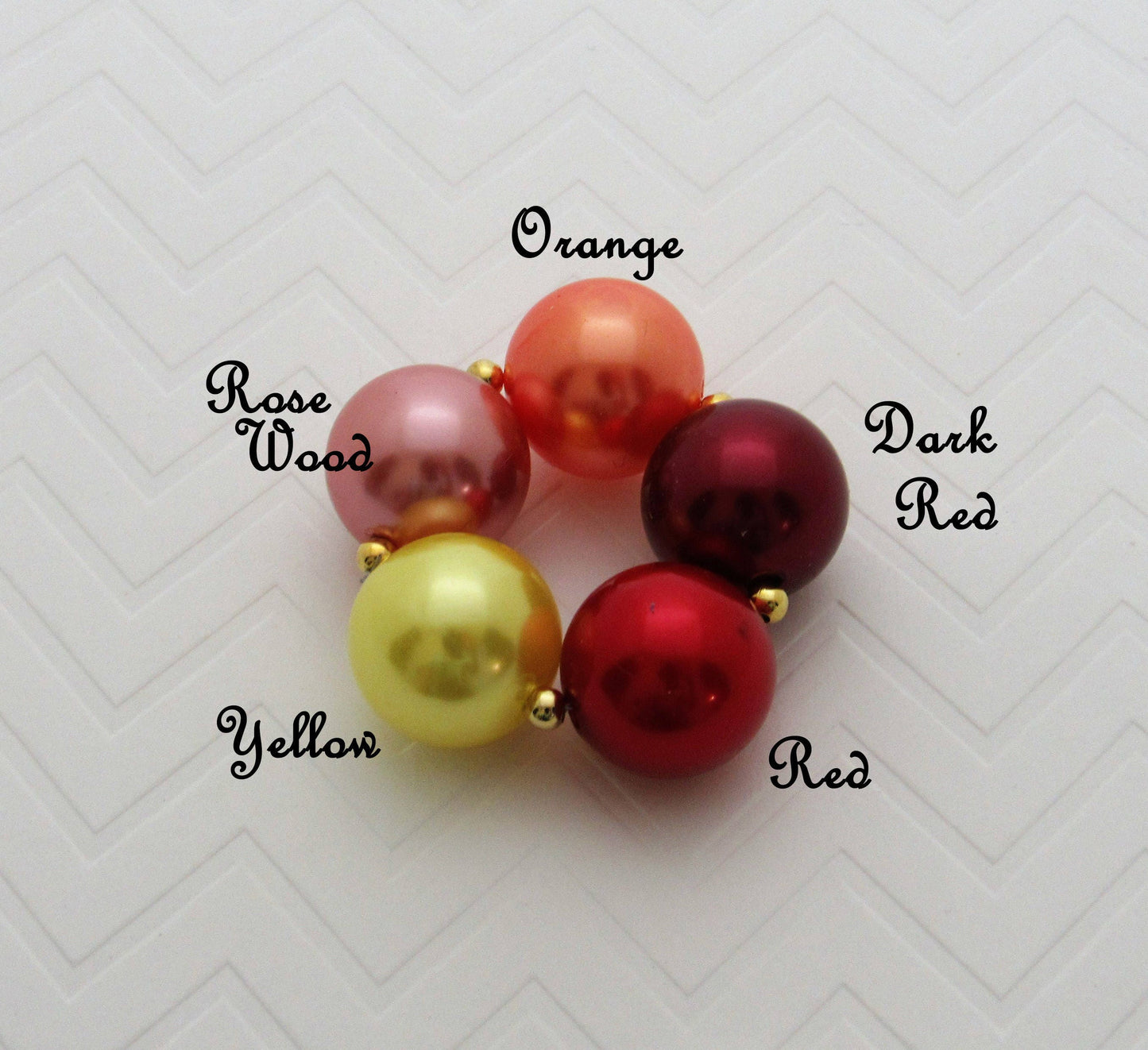 20mm Fall Colored Pearls Red, Yellow, Orange Bubblegum Beads, Chunky Beads, Gumball Beads, Chunky Necklace Supply, Chunky Gumball Pearl bead
