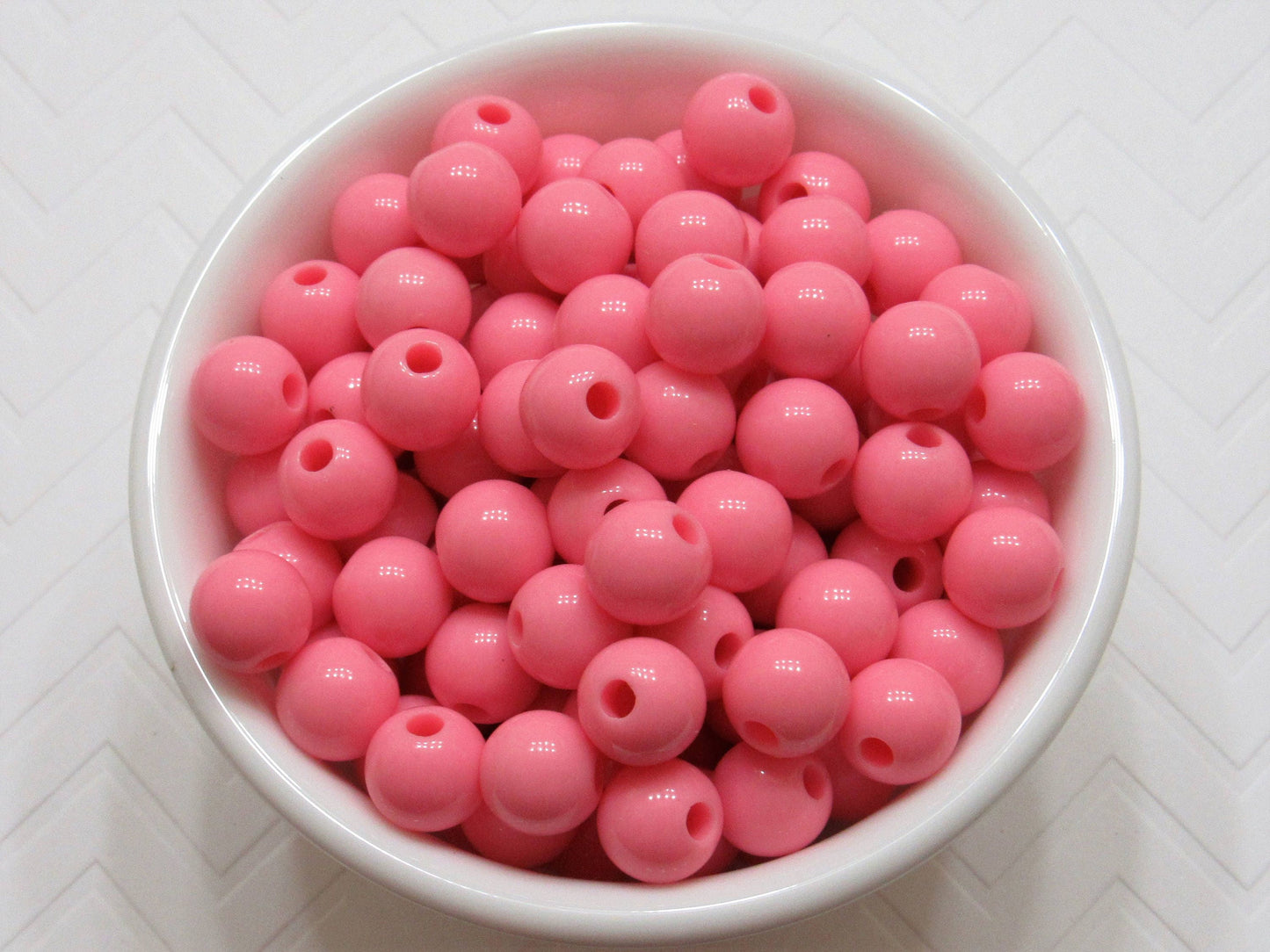 50 Pink 12mm Bubblegum Beads, Chunky Gumball  Beads, Chunky Necklace Supply Bead, Gumball Beads, Chunky Necklace Beads