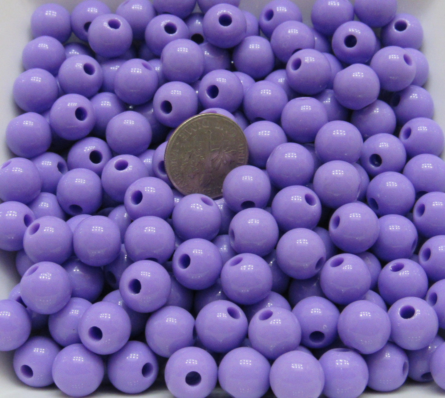 10mm Purple Bubblegum Beads, Round Bubblegum Beads, Chunky Acrylic Beads, Gum Ball Beads, Fairy Kei Beads, Chunky Necklace Supply Beads