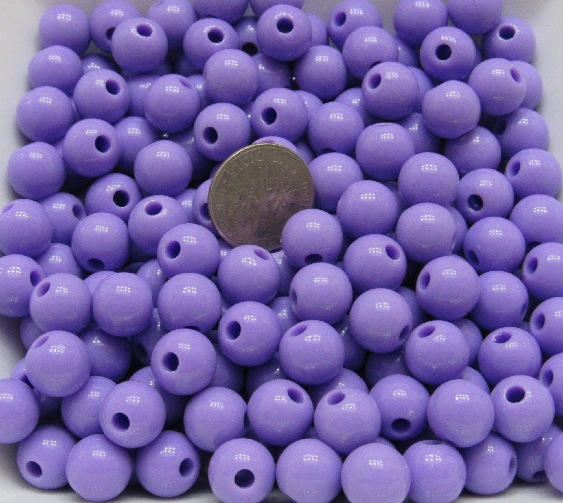 10mm Purple Bubblegum Beads, Round Bubblegum Beads, Chunky Acrylic Beads, Gum Ball Beads, Fairy Kei Beads, Chunky Necklace Supply Beads