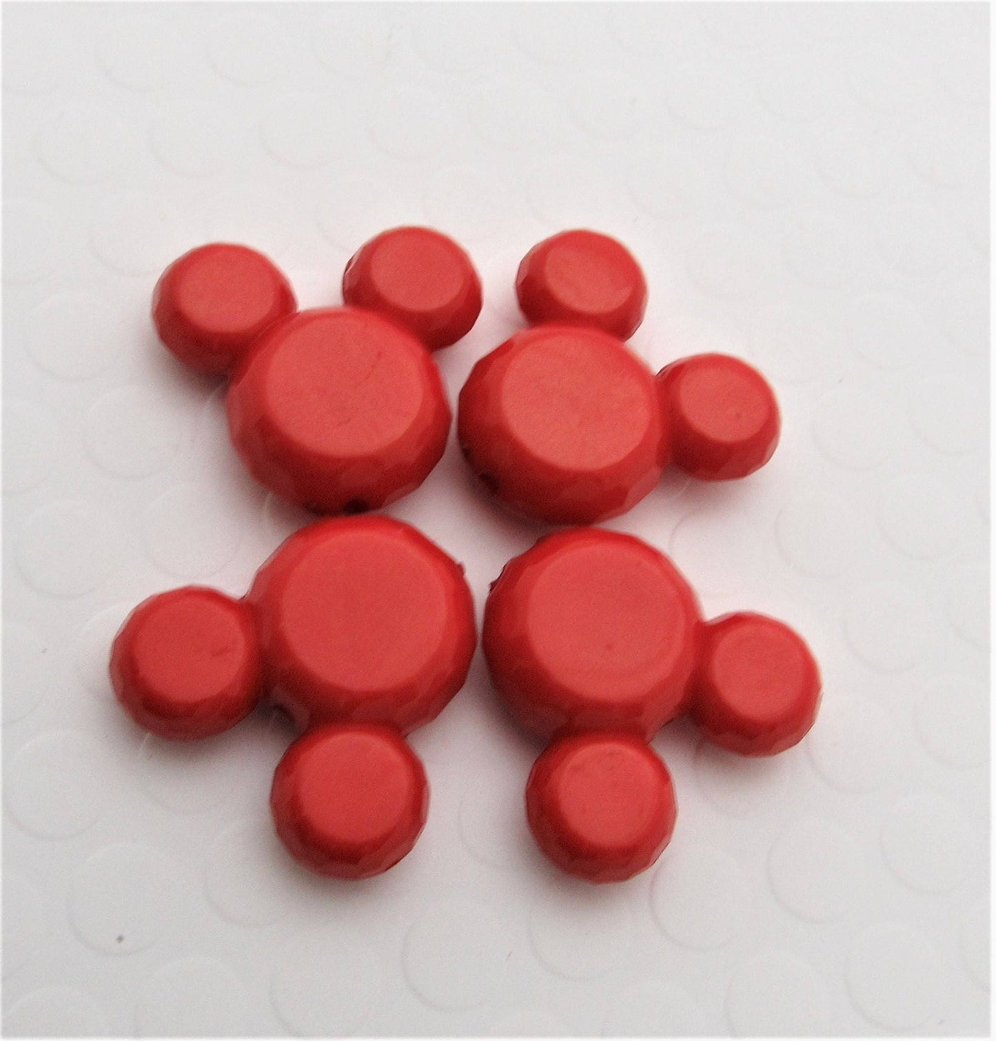 Red Minnie Mouse Bubblegum bead, Acrylic Mickey Mouse Beads, Chunky Minnie Mouse Bead, Gumball Mickey, Chunky Mickey Necklace Bead