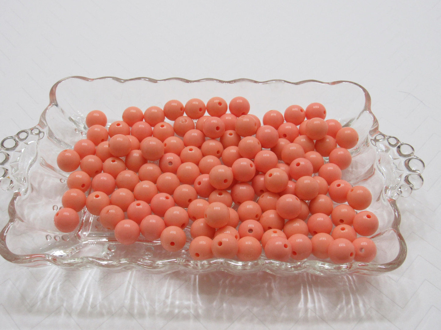 50 Peach 12mm Bubblegum Beads, Chunky Bubblegum Beads, Chunky Necklace Supply Bead, Gumball Beads, Bubblegum Beads, DIY Bead Supply