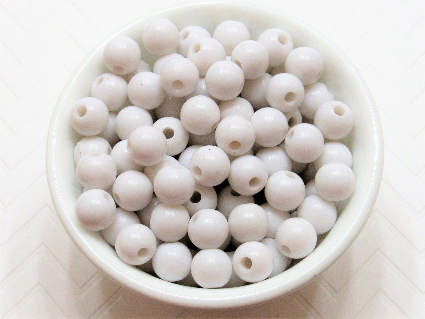 50 White 12mm Bubblegum Beads, Chunky Bubblegum Beads, Chunky Necklace Supply Bead, Gumball Beads, Bubblegum Beads, DIY Bead Supply