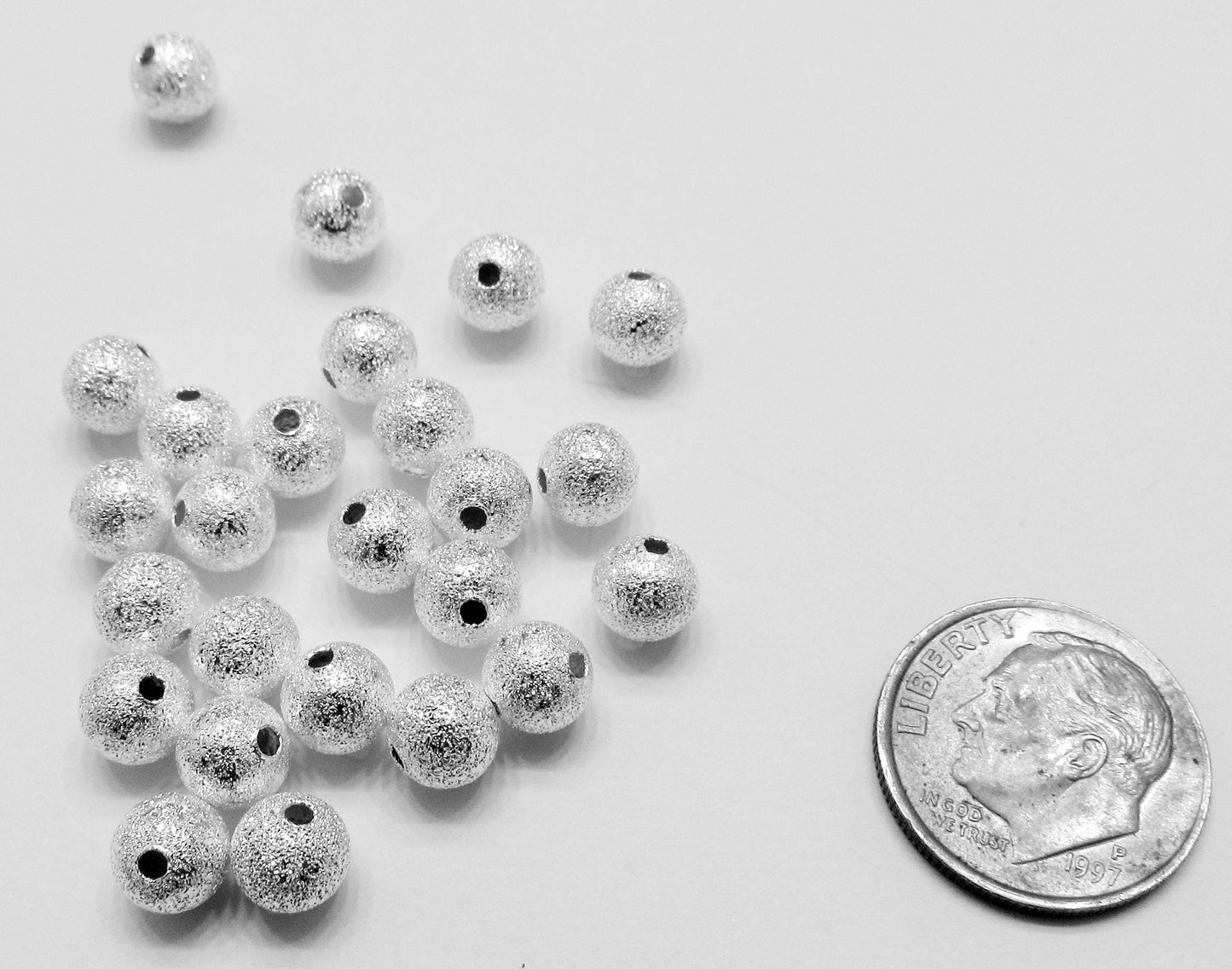 4mm Silver Stardust Spacer Beads, Bubblegum Necklace Silver Spacer Beads, Stardust Bead, 4mm Silver Colored Stardust Beads, Silver Bead