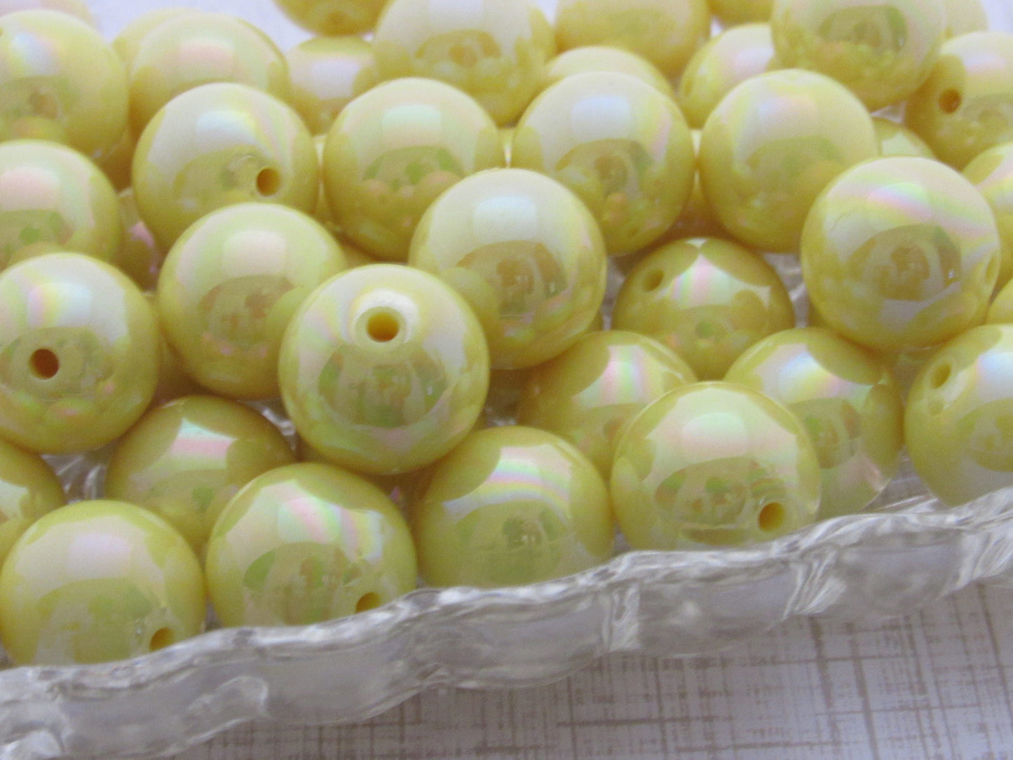 10Ct. 20mm AB Biscue Bubblegum Beads, Rainbow Beads, Bubblegum Beads, Chunky Rainbow Beads, Gumball Beads, Chunky Necklace  Supply