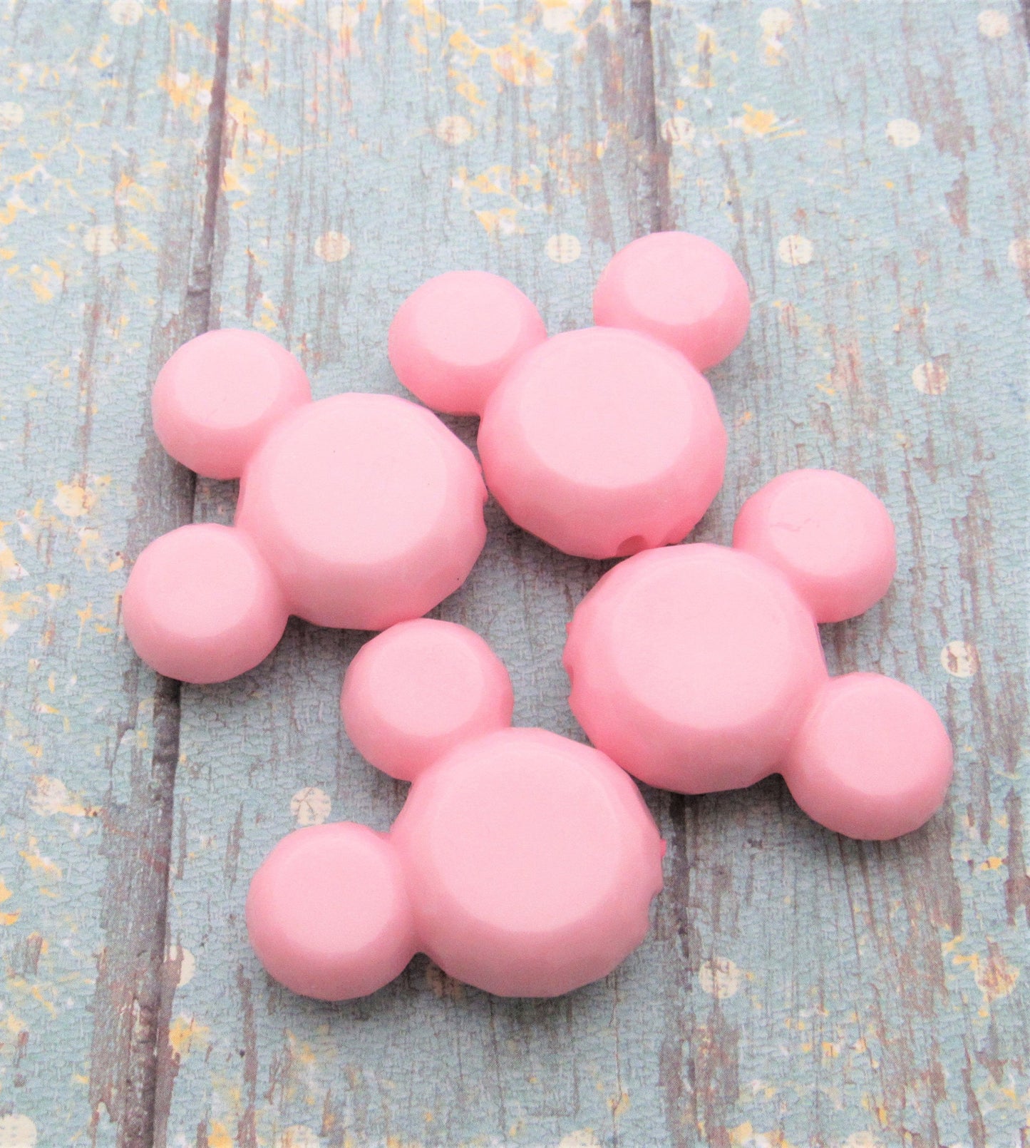 Pink Minnie Mouse Bubblegum bead, Acrylic Mickey Mouse Beads, Chunky Minnie Mouse Bead, Gumball Mickey, Chunky Mickey Necklace Bead
