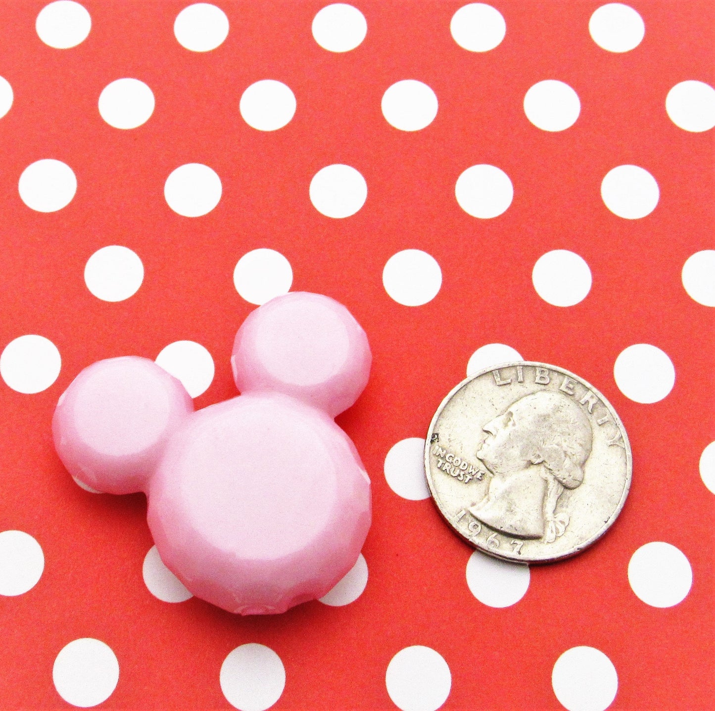 Pink Minnie Mouse Bubblegum bead, Acrylic Mickey Mouse Beads, Chunky Minnie Mouse Bead, Gumball Mickey, Chunky Mickey Necklace Bead