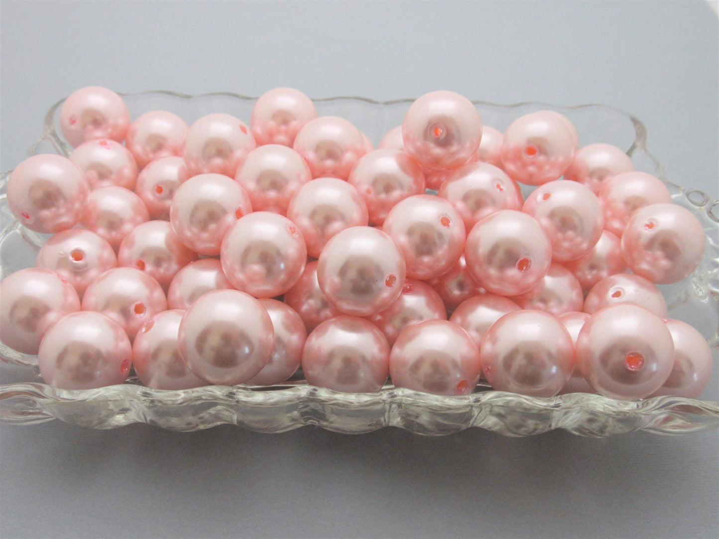 20mm Light Pink Pearl Beads, Chunky Pearl Beads, Bubblegum Pearl Beads, Chunky Beads, Faux Pearl Beads, Gumball Pearl Beads, Supply Beads