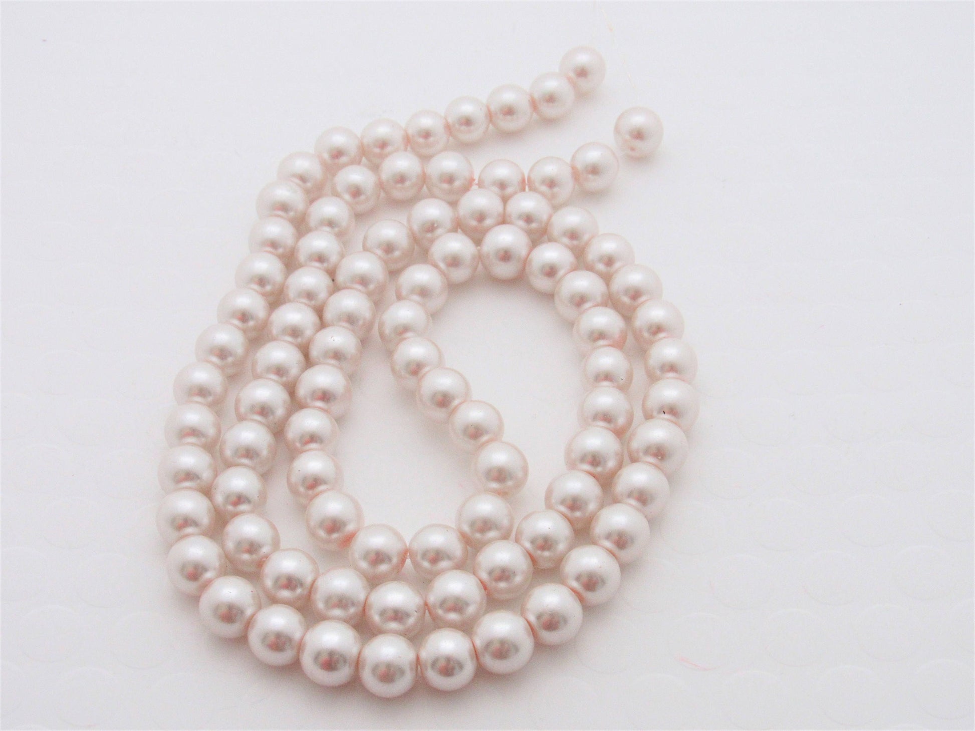 New 10mm Antique White Bubblegum Pearls, Chunky Pearls, Glass Pearls, Gumball Pearl, Bubblegum Necklace Supply Bead, Jewelry Supply,  Supply