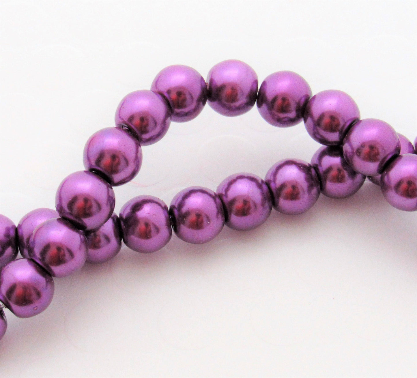 10mm Orchid Bubblegum Pearls, Chunky Pearls, Glass Pearls, Gumball Pearls, Bubblegum Necklace Supply Bead, Jewelry Supply,  Supply