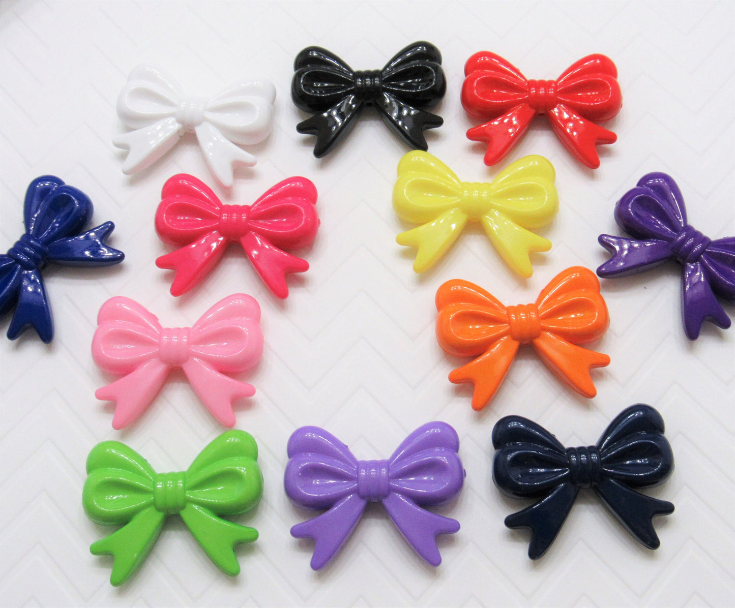 46mm Chunky Bow Beads, Bubblegum Bow Bead, Chunky Necklace Bead, Bubble Gum Bow Beads, Jewelry Findings, Chunky Bubblegum Necklace bead