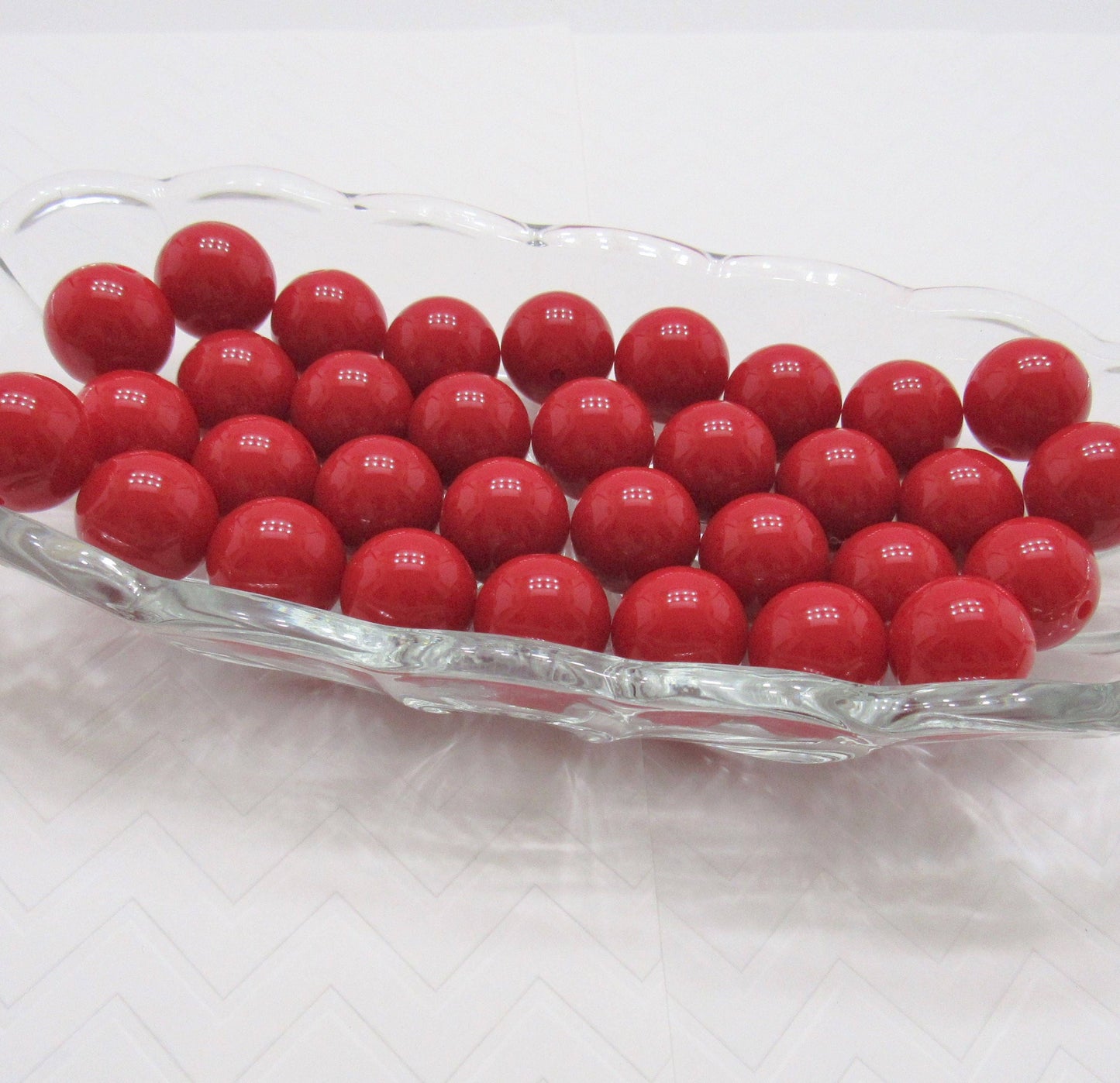 20mm Red Bubblegum Beads, Chunky Beads, Gumball Beads, Chunky Bubblegum Beads, Chunky Necklace Supply Beads, Round Acrylic 20mm Beads