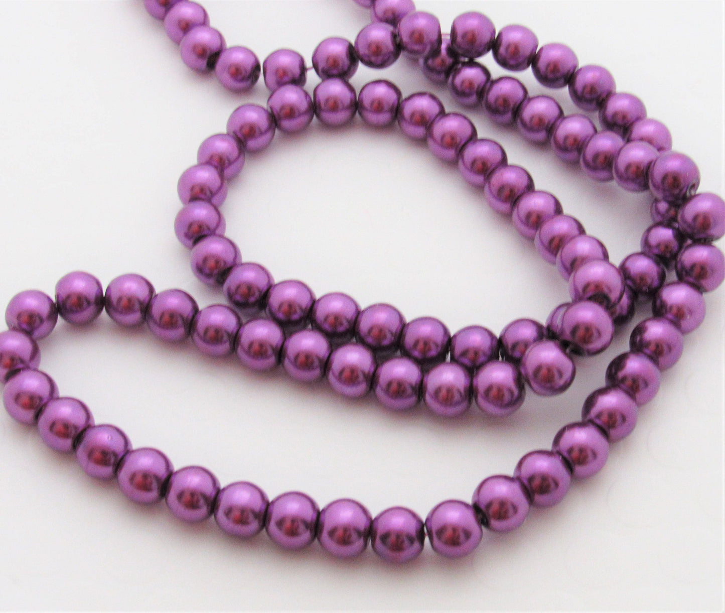 10mm Orchid Bubblegum Pearls, Chunky Pearls, Glass Pearls, Gumball Pearls, Bubblegum Necklace Supply Bead, Jewelry Supply,  Supply