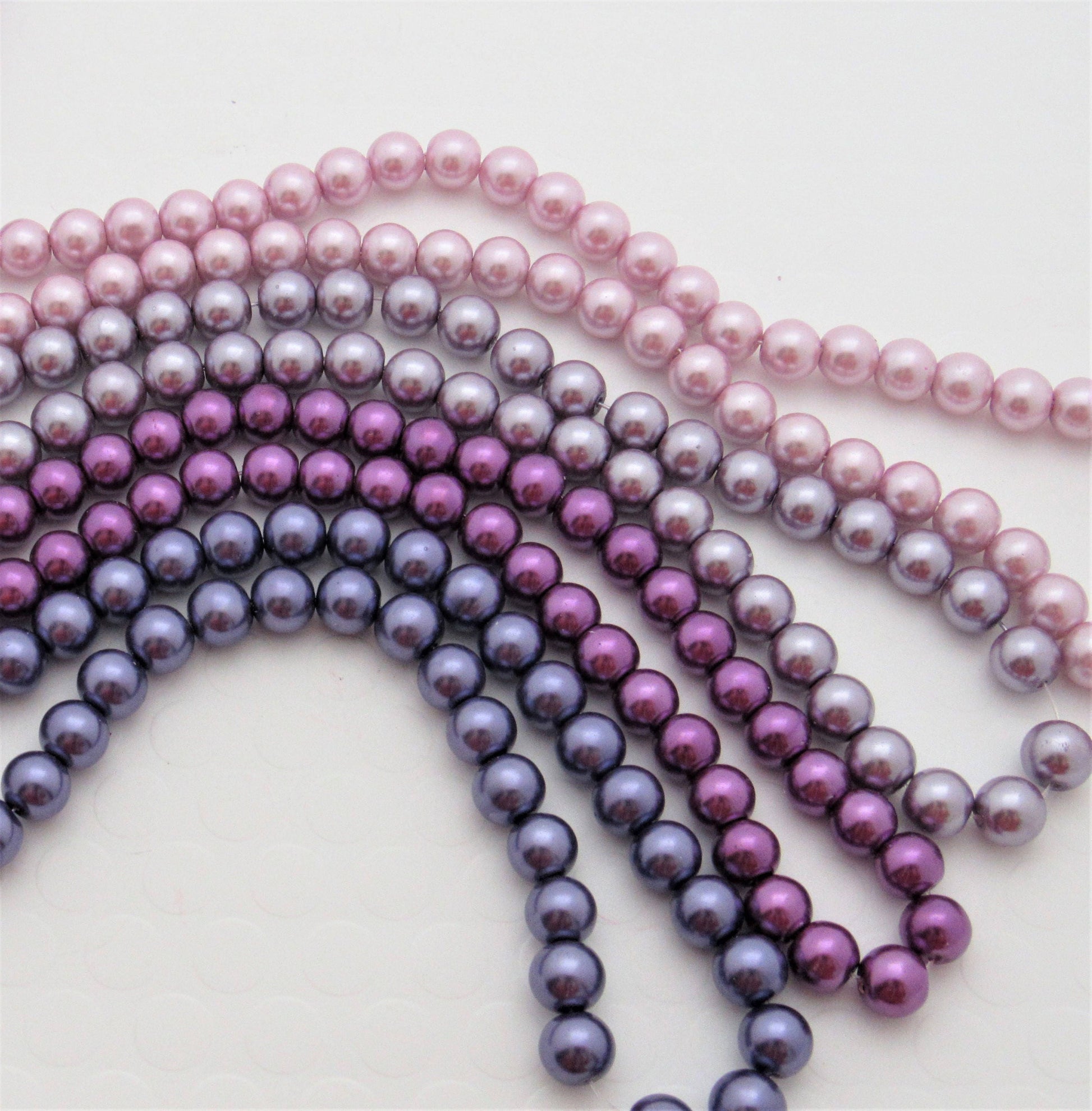 10mm Orchid Bubblegum Pearls, Chunky Pearls, Glass Pearls, Gumball Pearls, Bubblegum Necklace Supply Bead, Jewelry Supply,  Supply