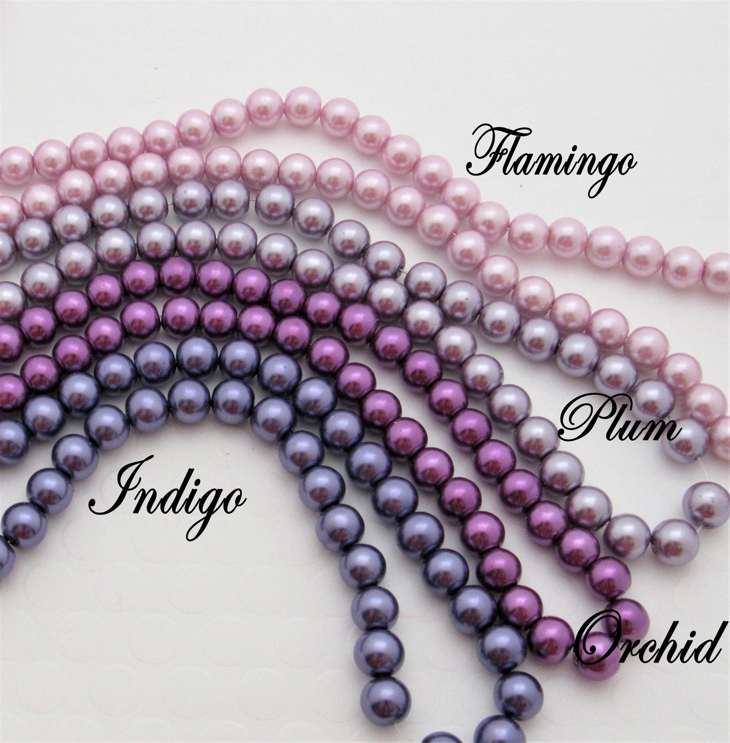 10mm Plum, Indigo, Flamingo, Orchid, Bubblegum Pearls, Chunky Pearls, Glass Pearls, Bubblegum Necklace Supply Bead, Jewelry Supply,