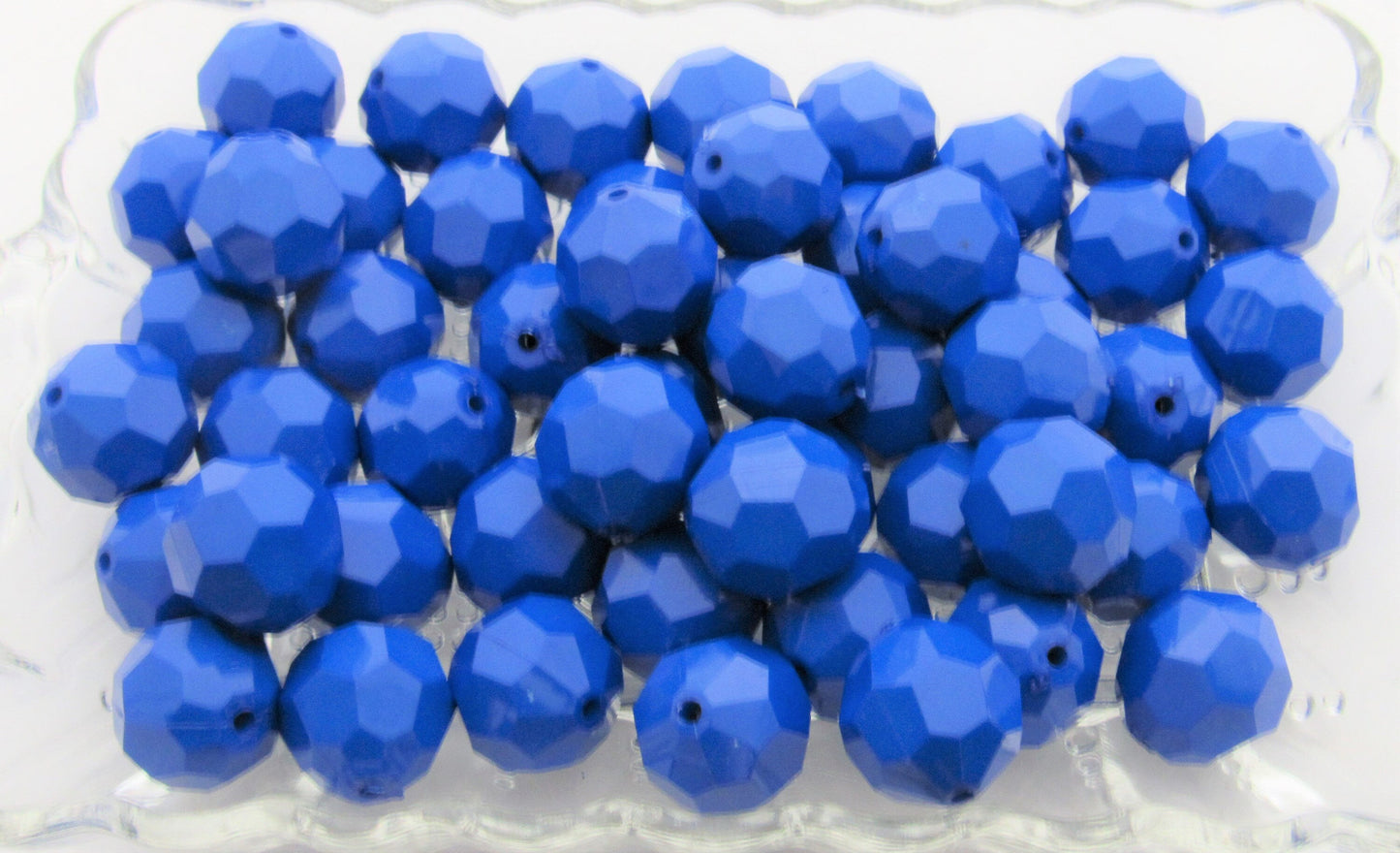 20mm Solid Royal Faceted Beads, 10ct. Bubblegum Beads, Gumball Beads, Acrylic Bead, Bubblegum Bead, Solid Round Bead, Chunky Necklace Supply