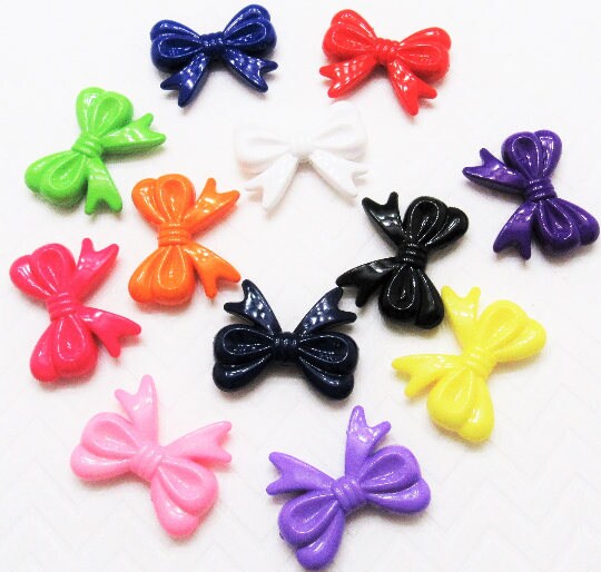 46mm Chunky Bow Beads, Bubblegum Bow Bead, Chunky Necklace Bead, Bubble Gum Bow Beads, Jewelry Findings, Chunky Bubblegum Necklace bead