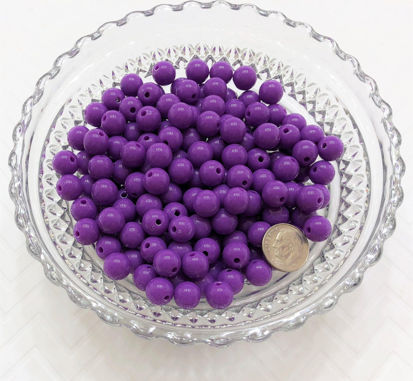 10mm Orchid Bubblegum Beads, Round Bubblegum Beads, Chunky Acrylic Beads, Gum Ball Beads, Fairy Kei Beads, Chunky Necklace Supply Beads