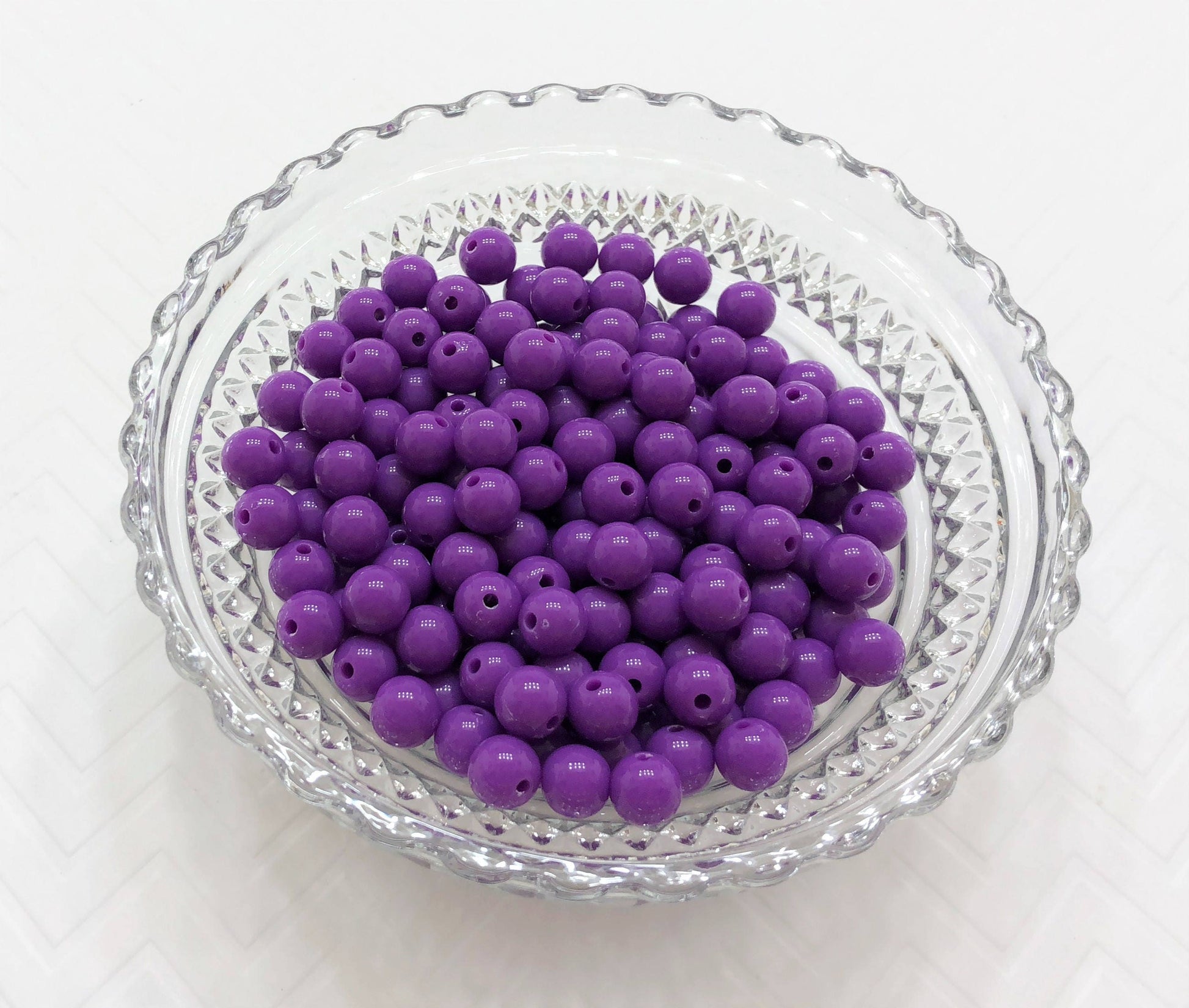 10mm Orchid Bubblegum Beads, Round Bubblegum Beads, Chunky Acrylic Beads, Gum Ball Beads, Fairy Kei Beads, Chunky Necklace Supply Beads