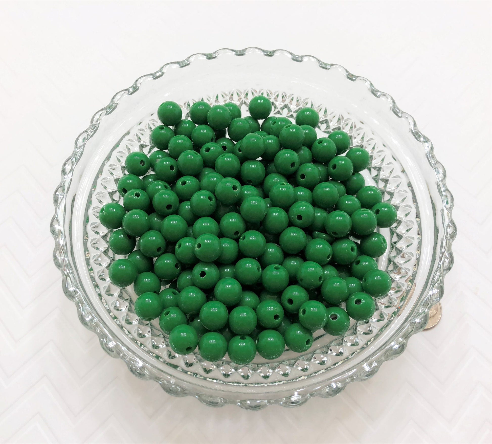 10mm Green Bubblegum Beads, Round Bubblegum Beads, Chunky Acrylic Beads, Gum Ball Beads, Fairy Kei Beads, Chunky Necklace Supply Beads