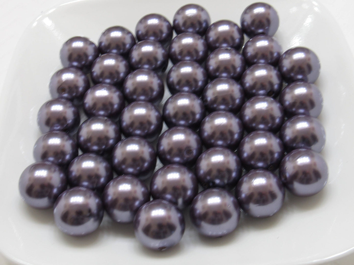 22mm Smoke Bubblegum Pearl Beads, Chunky Gumball Beads, Bubblegum Beads, Chunky Beads, Faux Pearl Beads, Gumball Pearl Beads, Supply Beads