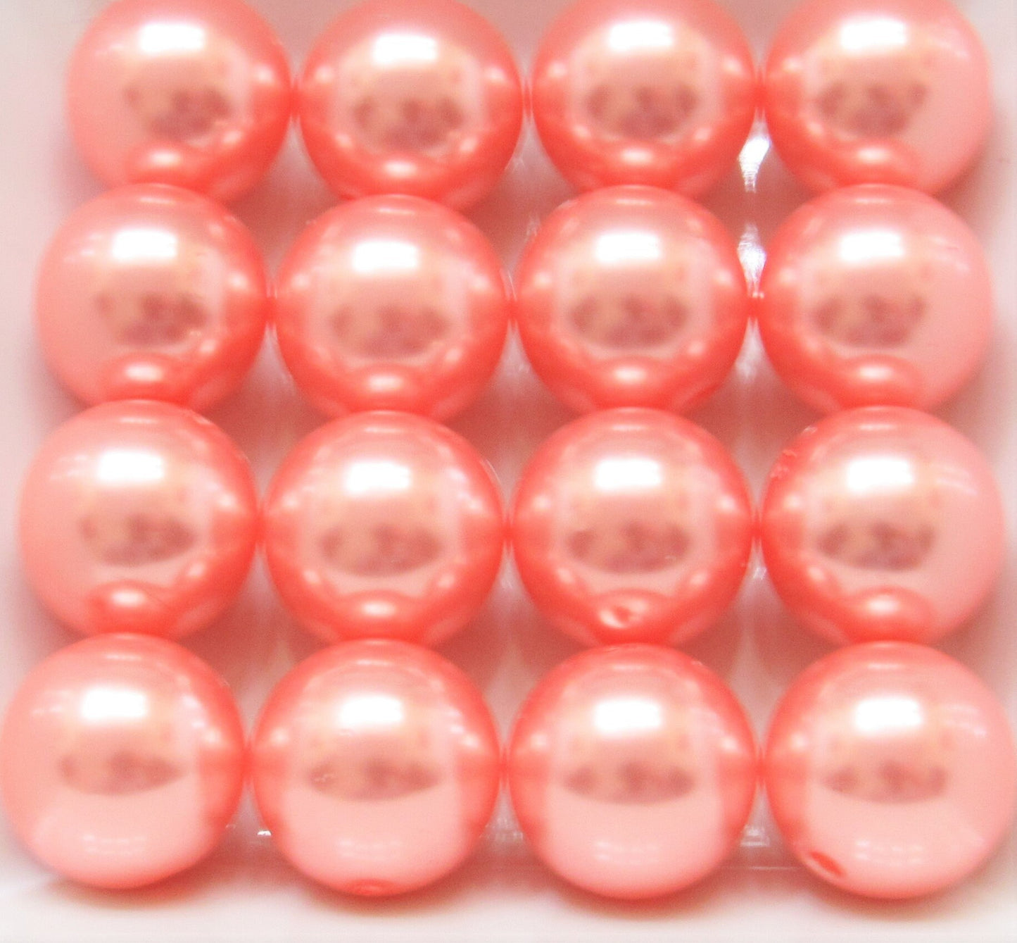 20mm Neon Peachy Pink Pearls, Bubblegum Pearls, Gumball Pearls, Round Acrylic Pearls, Chunky Necklace Bead Supply,
