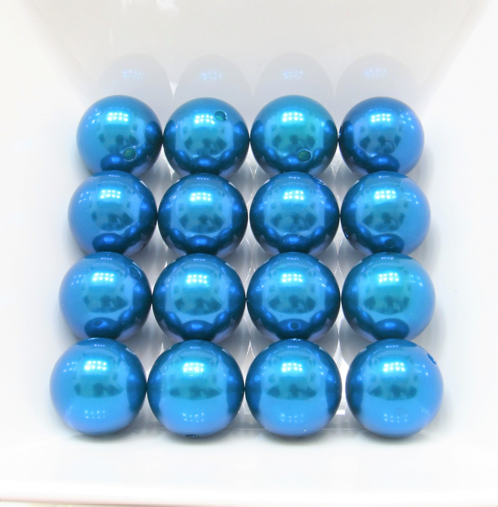 20mm Dodger Blue Bubblegum Pearl Beads, Chunky Gumball Beads, Acrylic  Pearl Beads, Gumball Pearl Beads, Chunky Bead Supply