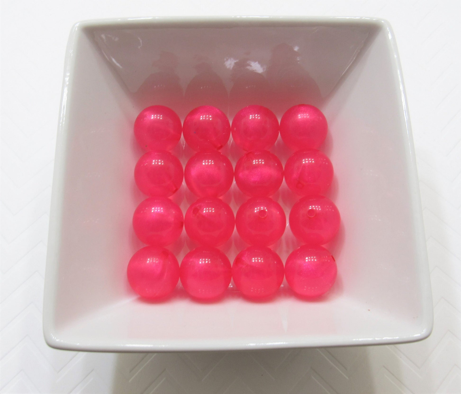 NEW 20mm Hot Pink Allusion Glitter Bubblegum Beads, Chunky Beads, Bubblegum Glitter Beads, Chunky Beads,  Chunky Bead Supply, Pink Bead