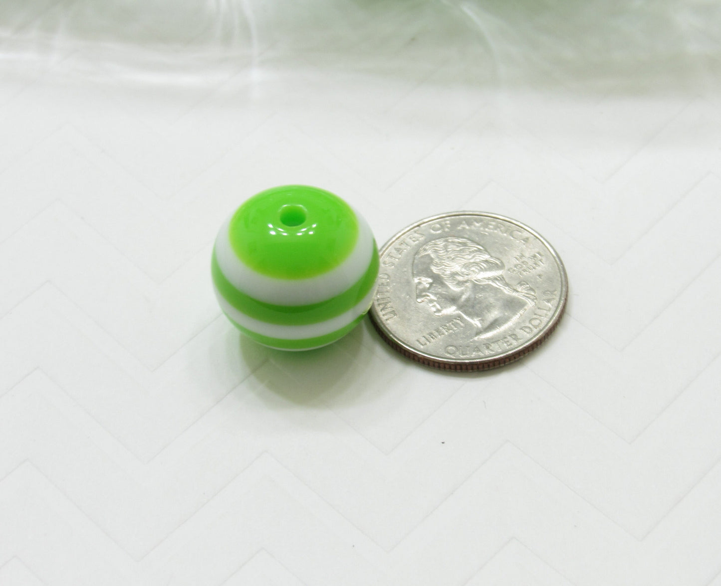 20mm Chunky Lime Striped Bubblegum Beads, Striped Round Beads, 20mm  Chunky Striped Beads, Gumball Beads, Chunky Beading Supplies
