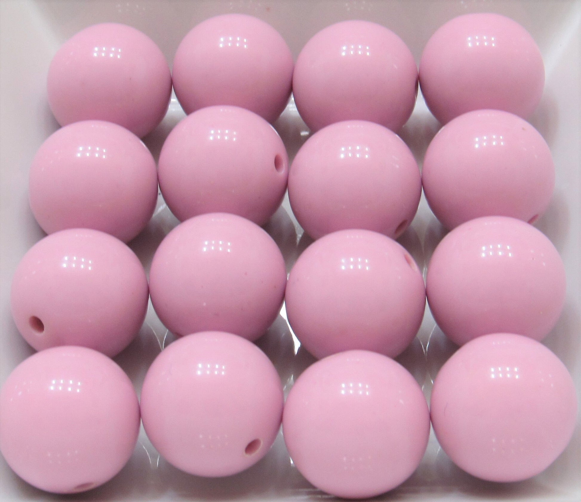 20mm Light Mauve Bubblegum Beads, Acrylic beads, Round Gumball Beads, Chunky Bubblegum Beads, Bubblegum Necklace Supply,  Beading Supply