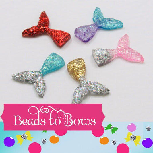 3 Ct  1.29  Glitter Mermaid Cabochons, Pendant, Scrapbook Finding, Phone Cases Deco, Purse Charm, Card Making Supply