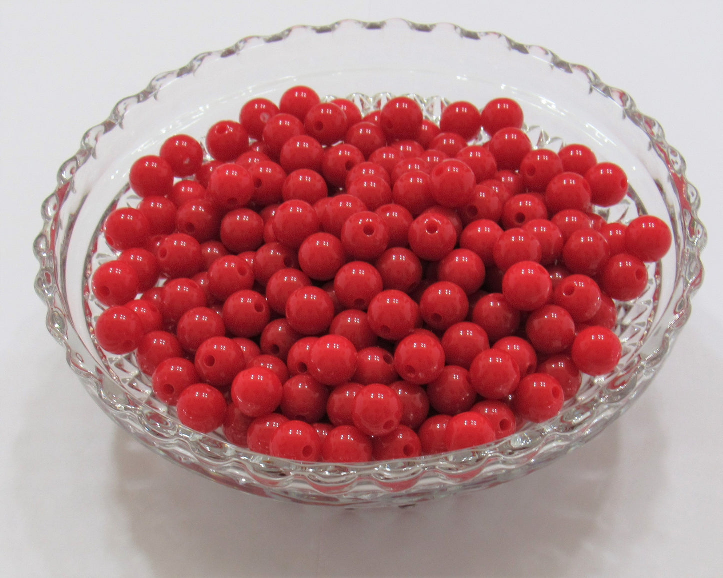 10mm Red Bubblegum Beads, Round Bubblegum Beads, Chunky Acrylic Beads, Gumball Beads, Fairy Kei Beads, Chunky Necklace Supply Beads