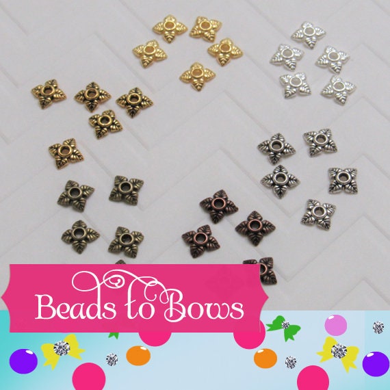 6mm Silver Tibetan Bead Caps, Round Antique Silver Bead Caps, 6mm Metal Bead Caps, Antique Silver Spacer Bead, Bead Supply