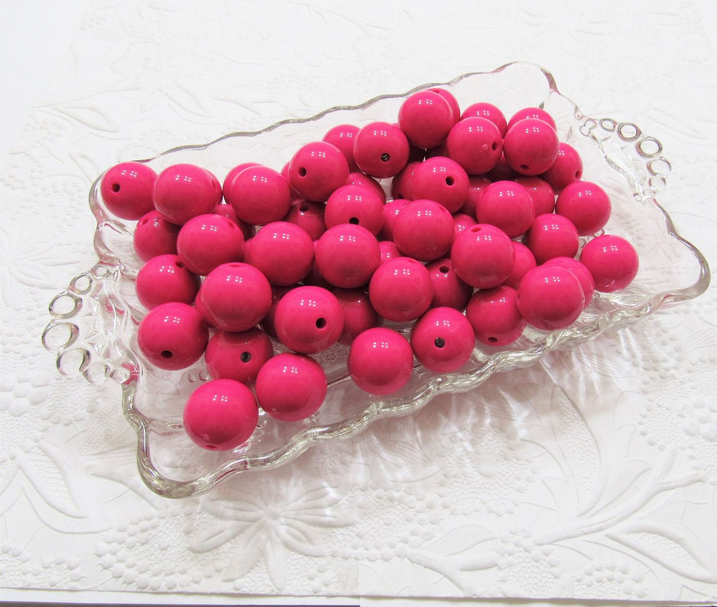 20mm Fuchsia Bubblegum Beads, Chunky Bubblegum Bead, Bubblegum Bead Supply, Gumball Bead, Chunky Necklace Supply, Gum Ball Bead