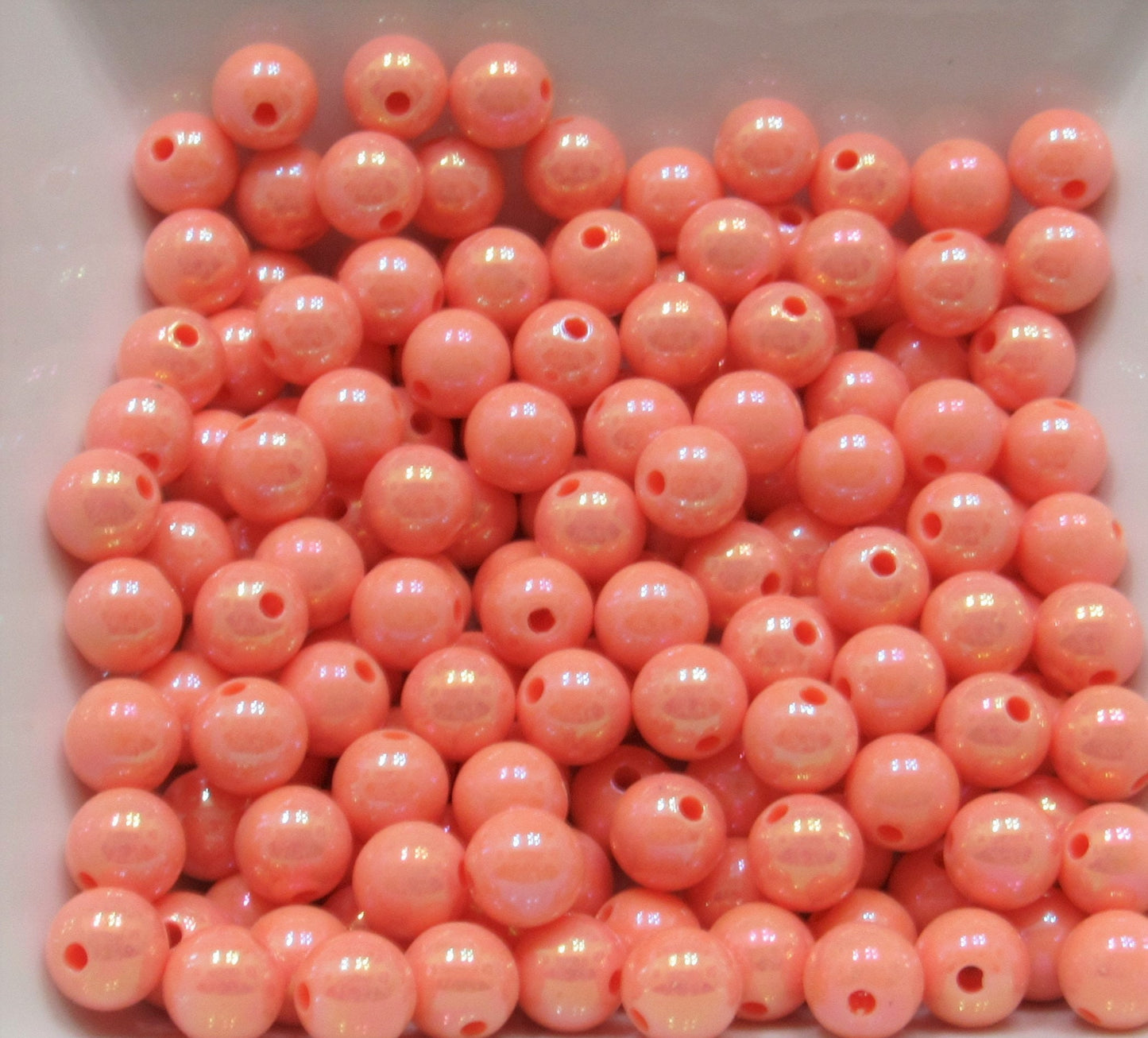 NEW 10mm A B Peach Bubblegum Beads, Chunky Bubblegum Bead, Gumball Beads, Acrylic Beads, Fairy Kawaii Bead Chunky Bubblegum Bead Chunky Bead