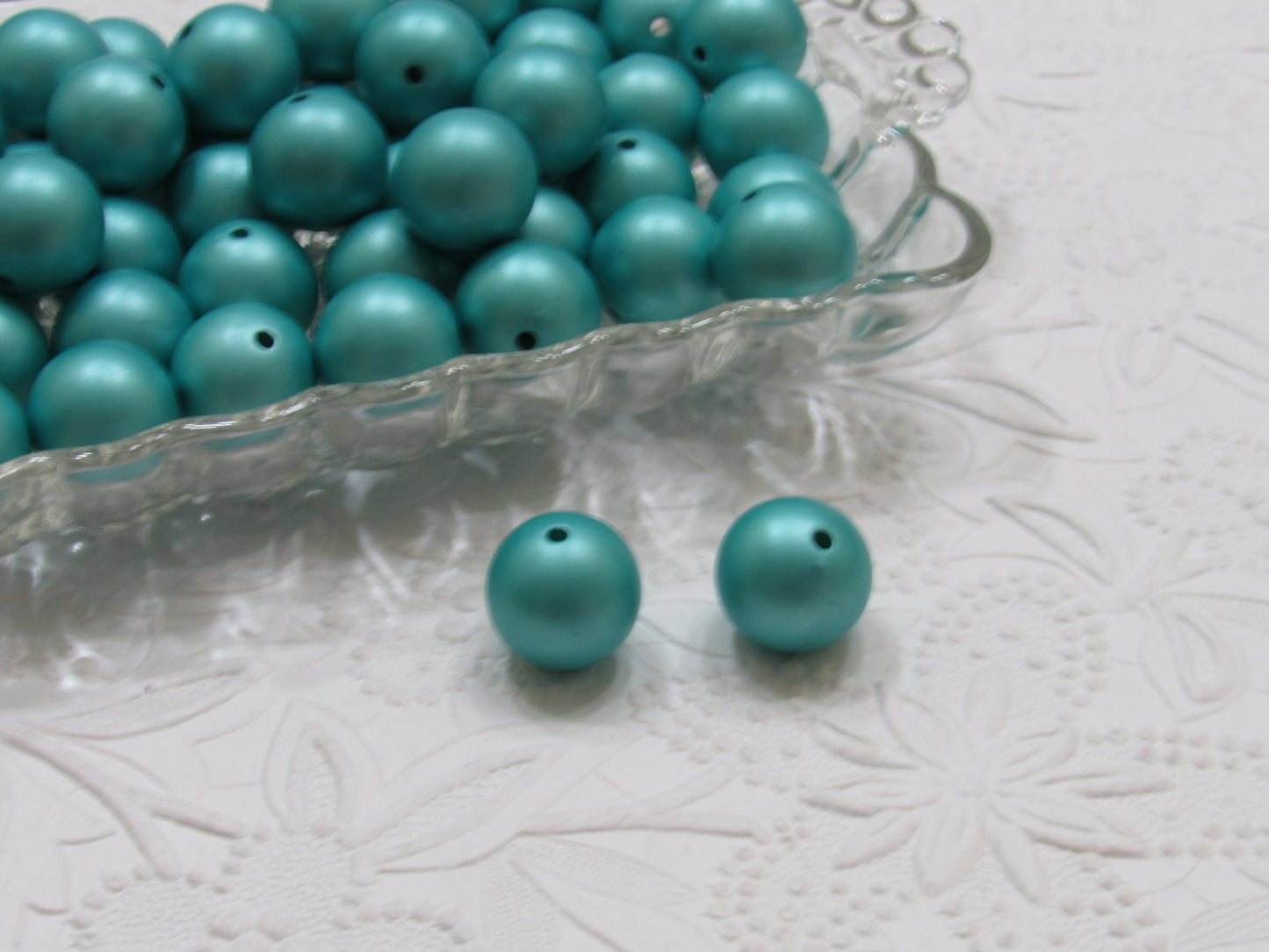 20mm Matte Turquoise Pearls,  Bubblegum Beads, Chunky Gumball Beads,  Matte Pearls, Acrylic  Beads, Chunky Pearl Beads