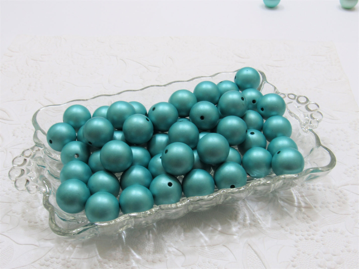 20mm Matte Turquoise Pearls,  Bubblegum Beads, Chunky Gumball Beads,  Matte Pearls, Acrylic  Beads, Chunky Pearl Beads