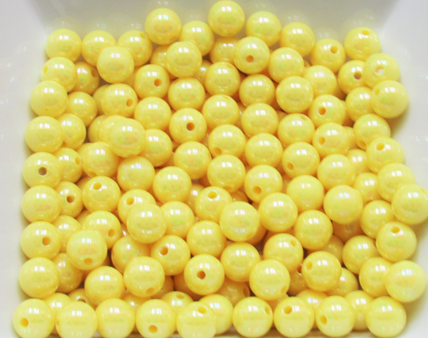NEW 10mm A B Yellow Bubblegum Beads, Chunky Bubblegum Bead, Gumball Bead, Acrylic Beads, Fairy Kawaii Bead Chunky Bubblegum Bead Chunky Bead