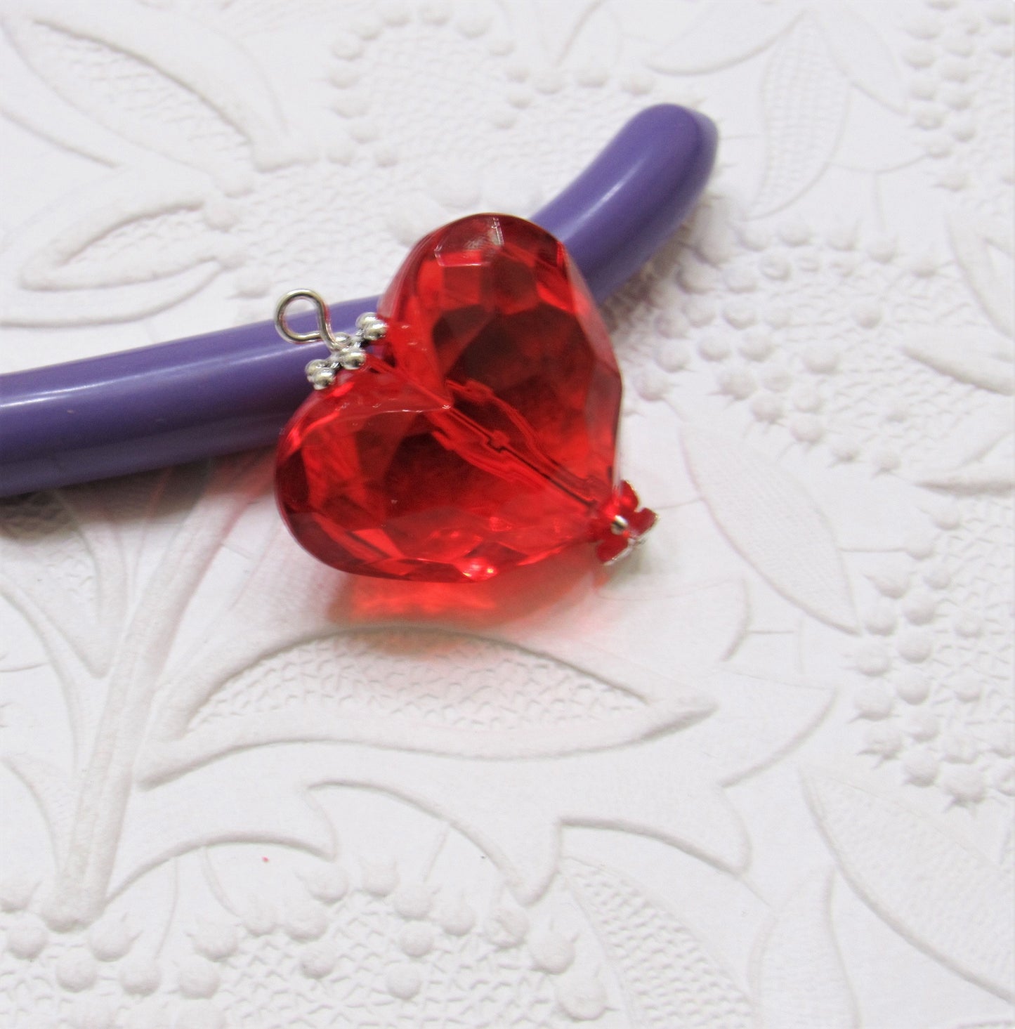 2 for 1.00 - 28mm Transparent Heart Beads, Assorted Colors, Bubblegum Acrylic Bead, Faceted Crystal Look  Bead, Chunky Heart Bubblegum Bead