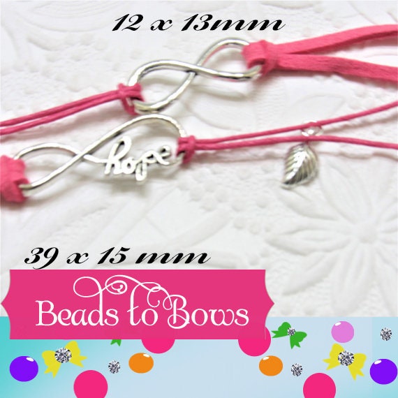 Antique Silver, Gold, Black, Bronze Infinity Connectors Charms 12X13mm Bracelet, Charm, Antique Silver Finding, Jewelry Supply Findings