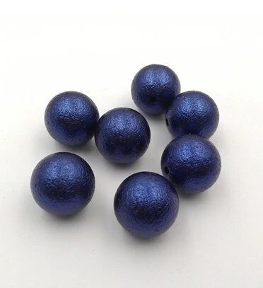 New 12mm Wrinkled Navy Blue Pearls, Bubblegum Pearl Beads, Gumball Beads, Pearl Beads, Acrylic Beads, Beading Supply, Jewelry Supply