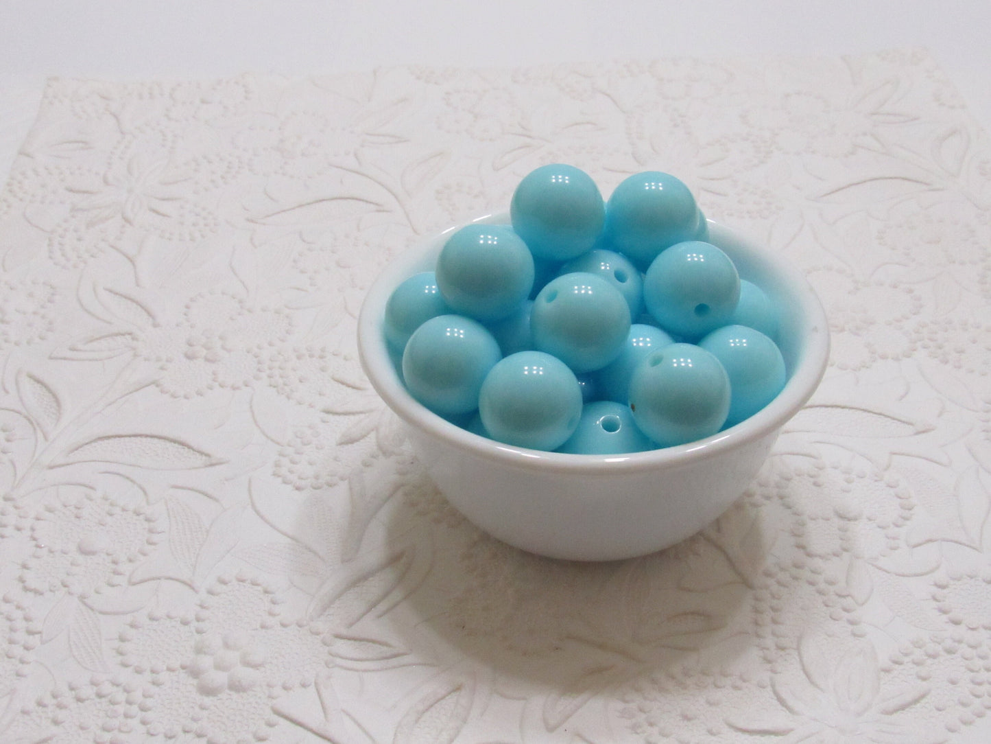 20mm Ocean Blue Chunky Bubblegum Beads, Acrylic Beads Gumball Bead, Chunky Bubblegum Beads, Chunky Necklace Supply Beads, Gum Ball Beads