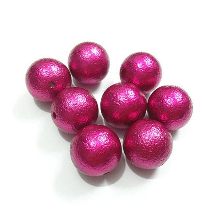 New 12mm Wrinkled Rose Pearls, Bubblegum Pearl Beads, Gumball Beads, Pearl Beads, Acrylic Beads, Beading Supply, Jewelry Supply