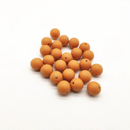 New 50 Matte 12mm  Mustard Bubblegum Beads, Chunky Bubblegum Beads, Chunky Necklace Bead, Gumball Beads, Bubblegum Beads, DIY Bead Supply